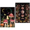 2 Pieces Diamond Painting Kits for Adults,5D DIY Mushroom Forest Full Drill Round Art Gems with Moon Diamond Art Perfect for Home Wall Decor Diamond Dotz Inch12x16
